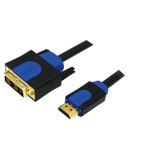 LogiLink CHB3102 videokaapeli-adapteri 2 m HDMI-tyyppi A (vakio) DVI-D Musta