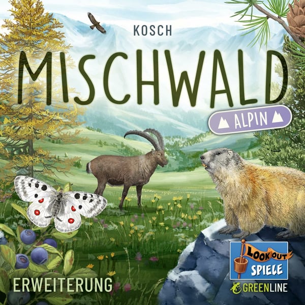Asmodee Mischwald Alpin 60 min Tillägg till kortspel