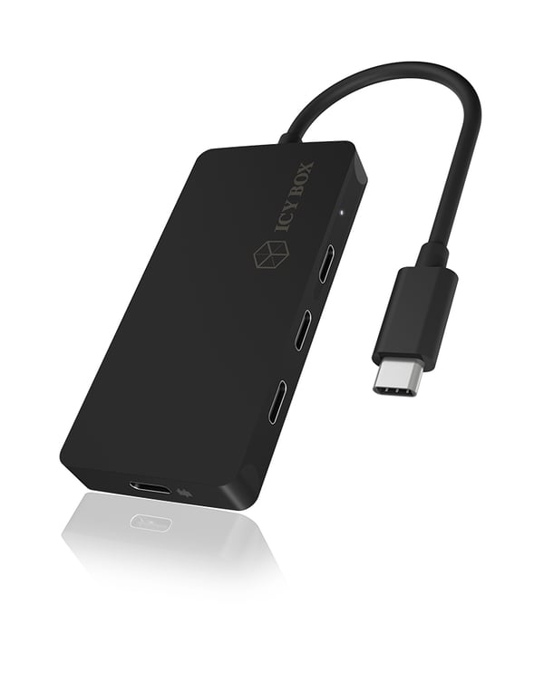 ICY BOX IB-HUB1429-CPD USB 3.2 Gen 2 (3.1 Gen 2) Type-C 10000 Mbit/s Svart