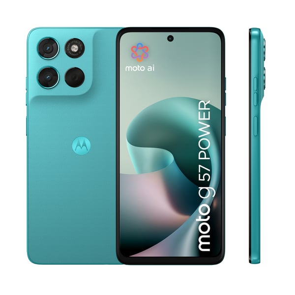 Motorola moto g57 power 17,1 cm (6.72") Kaksois-SIM Android 16.0 5G USB Type-C 12 GB 256 GB 7000 mAh Turkoosi
