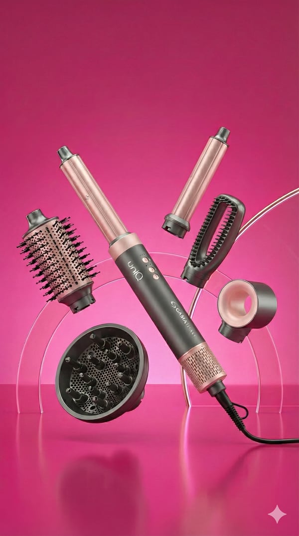GA.MA Multistyler Uniq Flow Airflow Grå, Lyserød 1550 W 1,8 m