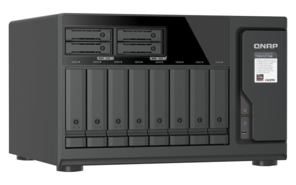 QNAP TVS-H1277AX NAS Tower AMD Ryzen™ 5 16 GB DDR5 QNAP QTS Sort