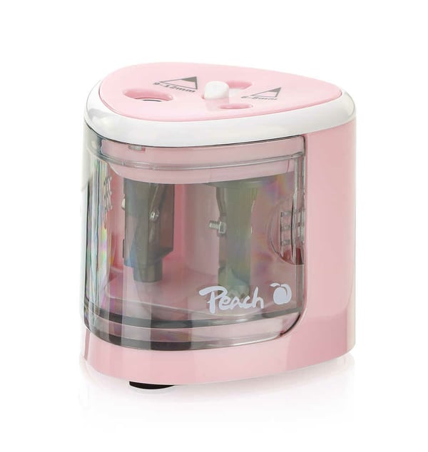 Peach PO102 Elektrisk blyantspidser Rose, Hvid