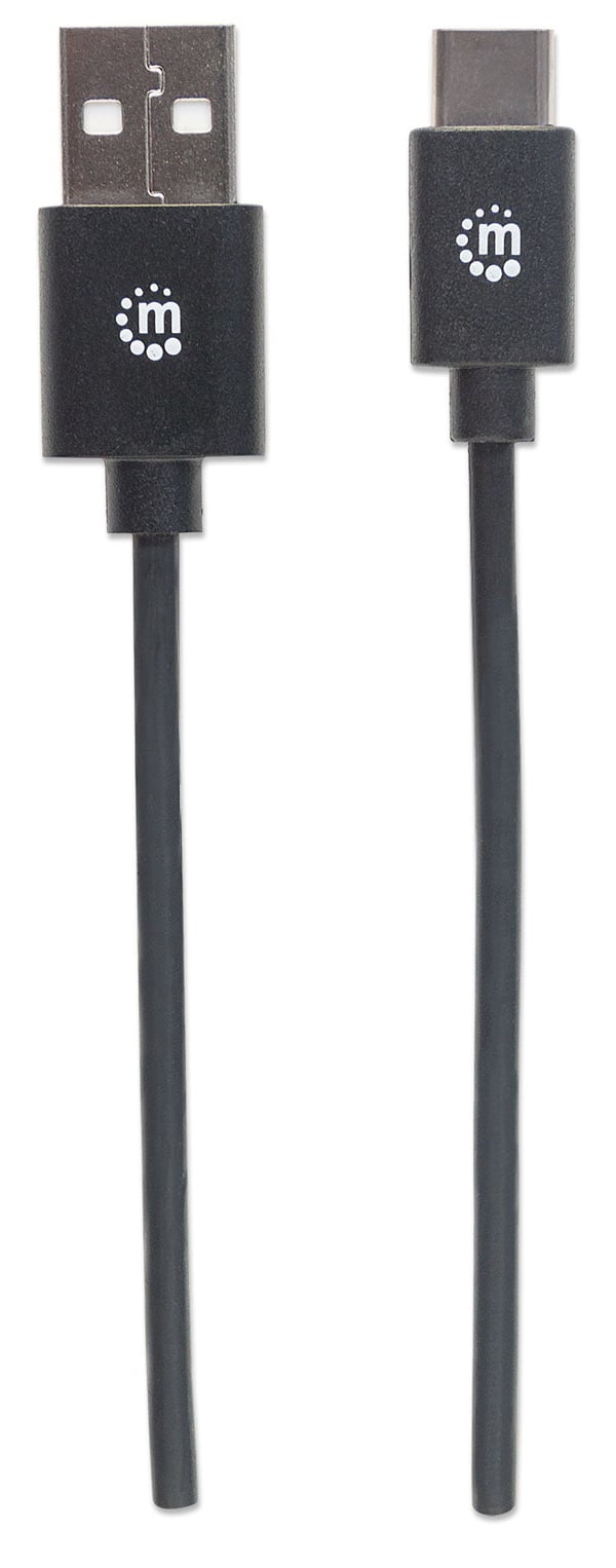 Manhattan 354936 USB-kabel USB 2.0 3 m USB C USB A 0,48 Gbit/sek. Sort