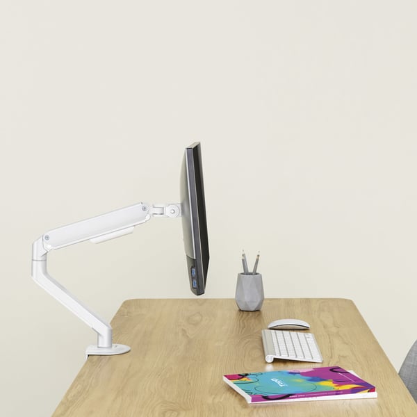 TooQ DB4032TNR-W skærmbeslag og -stativer 81,3 cm (32") Skrivebord Hvid
