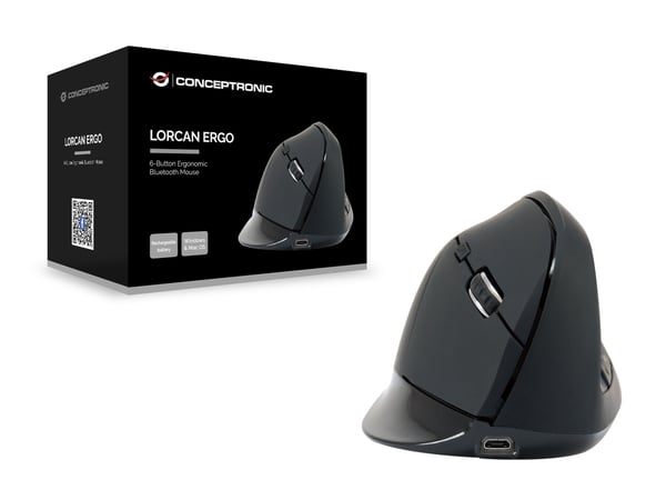 Conceptronic LORCAN03B mus Kontor Højre hånd Bluetooth Optisk 1600 dpi