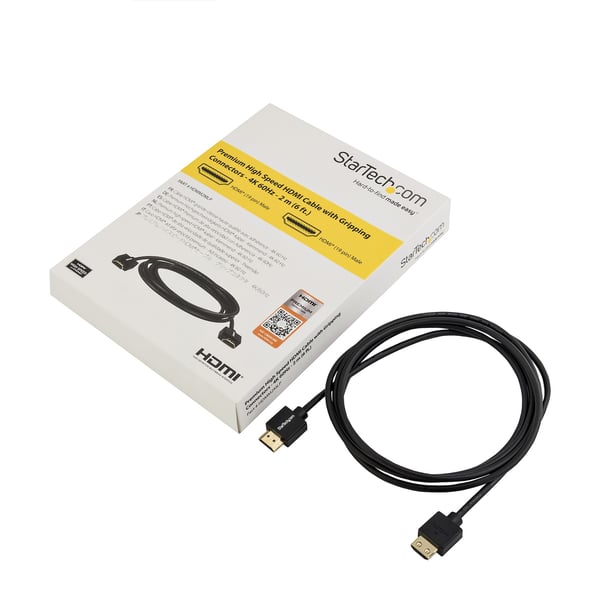 StarTech.com HDMM2MLP HDMI-kaapeli 2 m HDMI-tyyppi A (vakio) Musta
