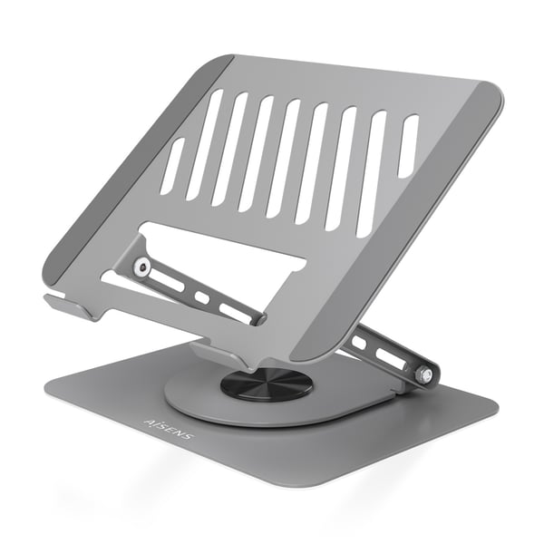 AISENS LP5SXL-487 kannettavan tietokoneen teline Kannettavan tietokoneen ja tabletin teline Harmaa 43,2 cm (17")