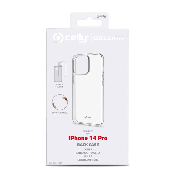 Celly Gelskin mobiltelefon etui 15,5 cm (6.1") Cover Transparent