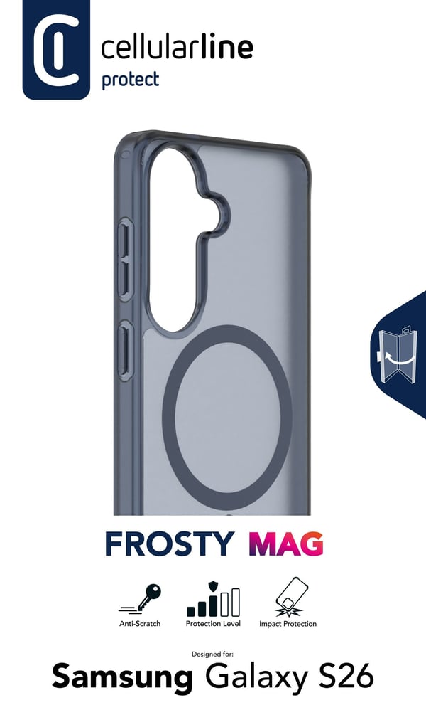 Cellularline FROSTY MAG matkapuhelimen suojakotelo 16 cm (6.3") Kotelokuori Sininen