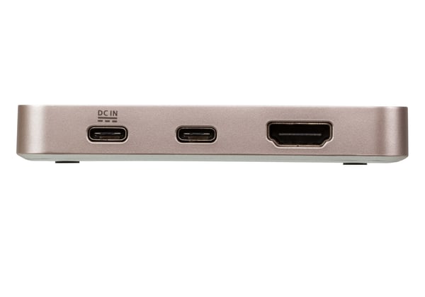 ATEN USB-C 4K ultramini dockningsstation med strömgenomströmning
