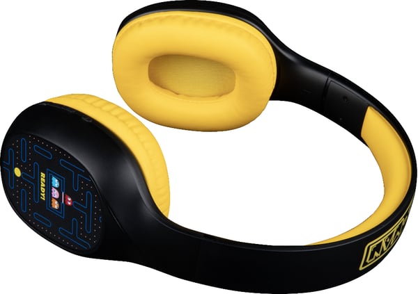 Konix 82541120664 kuulokkeet ja kuulokemikrofoni Langallinen & langaton Pääpanta Puhelut/Musiikki Bluetooth Musta, Keltainen