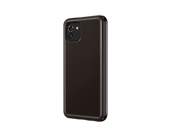 Samsung EF-QA036TBEGEU mobiltelefon etui 16,5 cm (6.5") Cover Sort