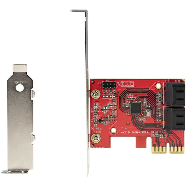 StarTech.com SATA PCIe-kort - PCIe SATA-expansionskort med 4 portar - 6 Gbps - Lågprofilfäste - Staplade SATA-kontakter - ASM1164 Non-Raid - PCI Express till SATA-omvandlare