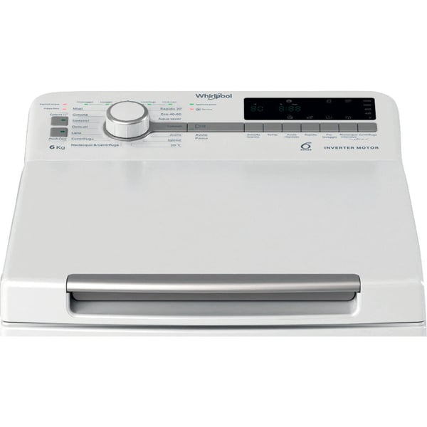 Whirlpool TDLR P66 BS IT vaskemaskine Top-indlæsning 6 kg 1200 rpm Hvid
