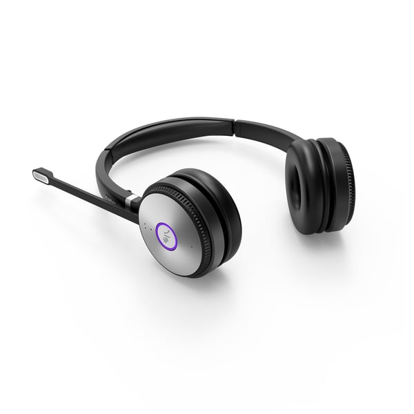 Yealink WHD622T Headset Trådlös Huvudband Kontor/callcenter Micro-USB Svart