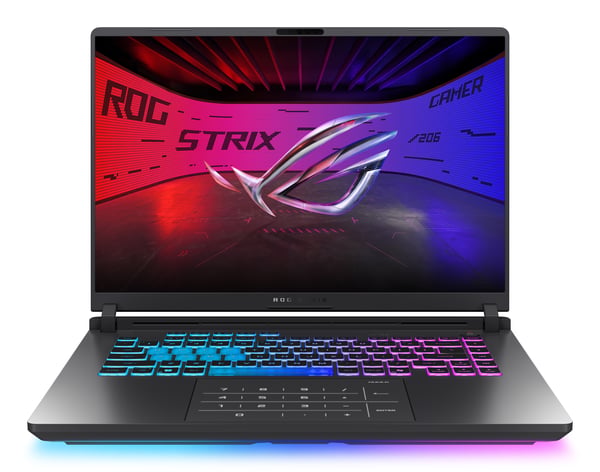 ASUS ROG Strix G16 G615LM-DRTS308W kannettava tietokone Intel Core Ultra 9 290HX Plus 40,6 cm (16") WQXGA 32 GB DDR5-SDRAM 1 TB SSD NVIDIA GeForce RTX 5060 Wi-Fi 7 (802.11be) Windows 11 Home Musta, Harmaa