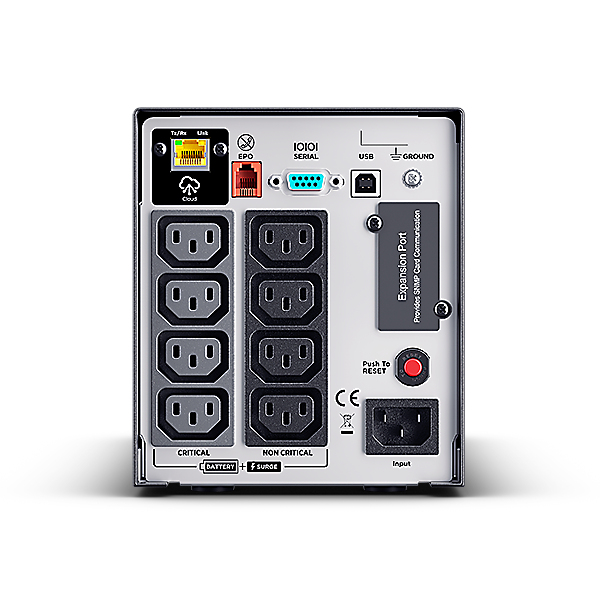 CyberPower LCD PR750ELCD3C UPS-enhed Interaktivt indgangsstik 0,75 kVA 750 W 8 AC stikkontakt(er)