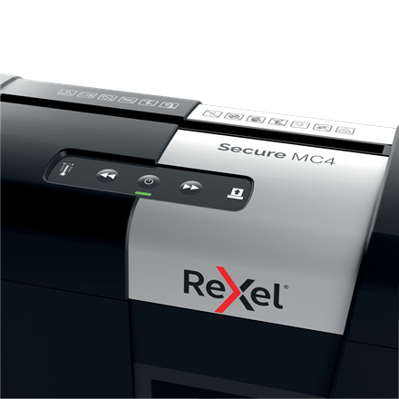 Rexel Secure MC4 paperisilppuri Mikroleikkaava 60 dB Musta, Hopea