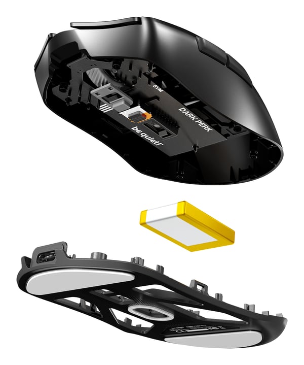 be quiet! Dark Perk Sym hiiri Pelaaminen Oikeakätinen RF Wireless + USB Type-C Optinen 32000 DPI
