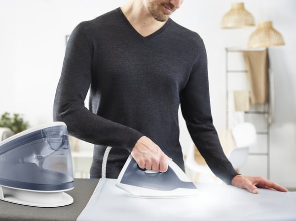 Tefal Express Optimal SV4110 2200 W 1,2 l Ceramic Express Glide Blå, Vit