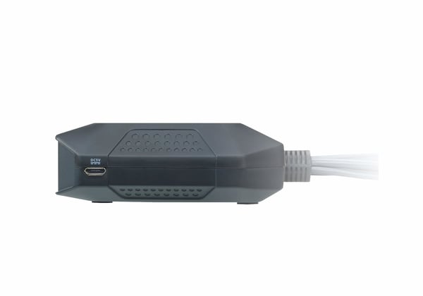 ATEN 2-portars KVM-switch med USB DisplayPort-kabel och fjärrportsväljare