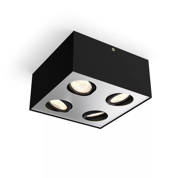 Philips WarmGlow LED Box lofts-/vægspot x 4