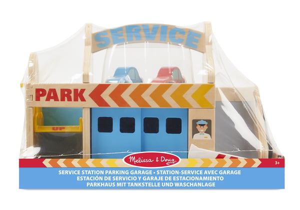 Melissa & Doug Service Station Parking Garage