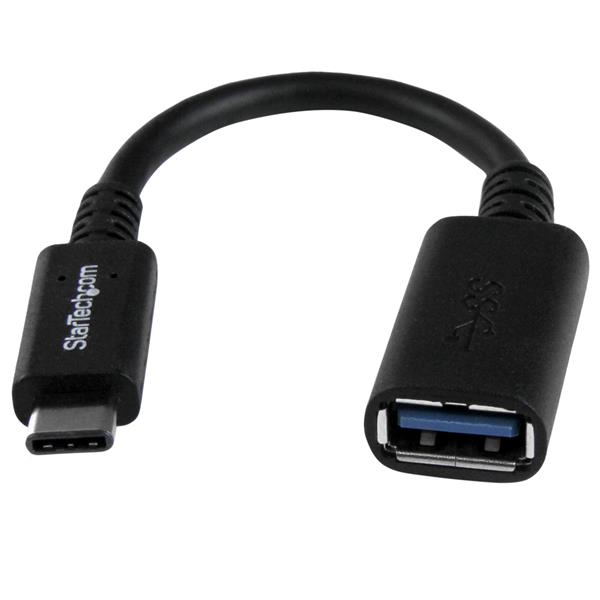 StarTech.com USB31CAADP USB-kabel USB 3.2 Gen 1 (3.1 Gen 1) 0,15 m USB C USB A 5 Gbit/sek. Sort