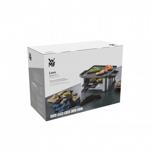 WMF 61.3024.5155 raclette grill 4 person(er) Sort, Rustfrit stål