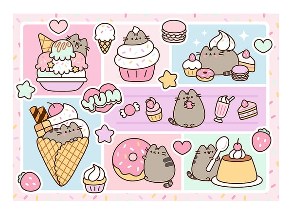 Trefl Pusheen Pussel 1000 styck Konst