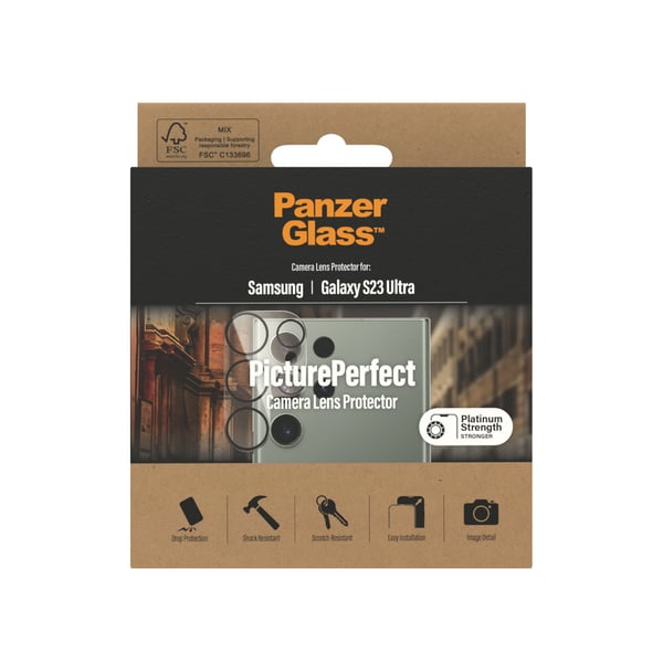 PanzerGlass ® PicturePerfect Camera Lens Protector Samsung Galaxy S23 Ultra Genomskinligt skärmskydd 1 styck