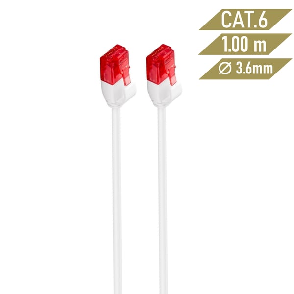 Ewent IM1037 netværkskabel Hvid 1 m Cat6 U/UTP (UTP)