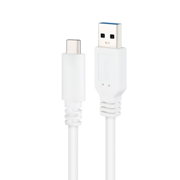 Nanocable 10.01.4000-W USB-kablar USB 3.2 Gen 2 (3.1 Gen 2) 0,5 m USB C USB A 10 Gbit/s Vit