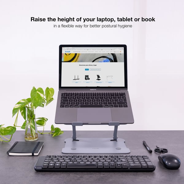 TooQ TQLRS0012-AL-G laptop stativ Stander til laptop og tablet Grå 43,9 cm (17.3")