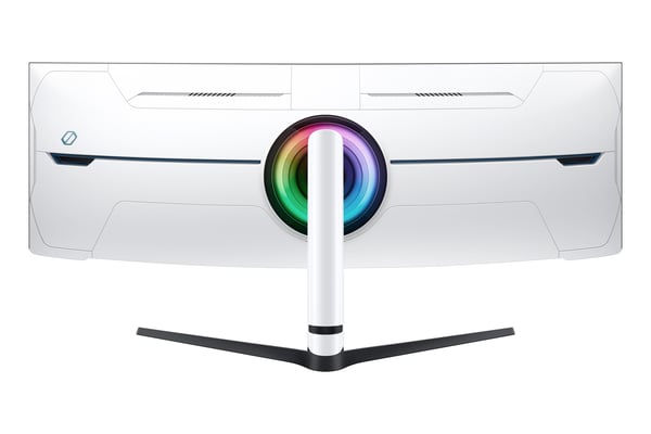 Samsung Odyssey Neo G9 S57CG954NU G95NC Series QLED-skärm Gaming böjd 144 cm 144,80 cm (57\") 7680 x 2160 Dual UHD @ 240 Hz VA 1000 cd/m² 2500:1 DisplayHDR 1 ms 3xHDMI DisplayPort Svart vit [Ene