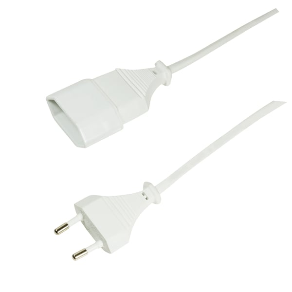 LogiLink 3m, 2xCEE 7/16 Hvid CEE7/16