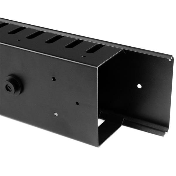 StarTech.com Vertikal kabelorganiserare med fingerkanaler - 0U - 91 cm