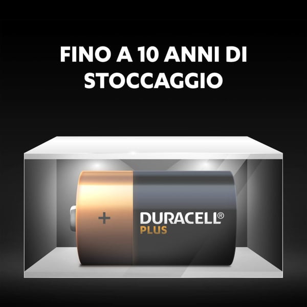 Duracell Plus Engangsbatteri D Alkaline