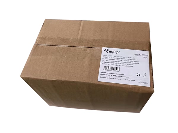 Equip 635596 netværkskabel Sort 10 m Cat6 S/FTP (S-STP) Rund