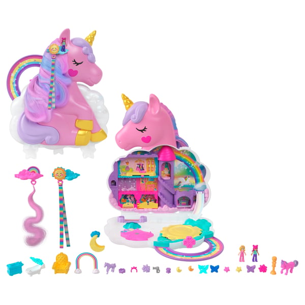 Polly Pocket Rainbow Unicorn Salon Polly Pocket Rainbow Unicorn Salon