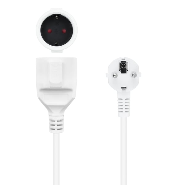 Nanocable 10.22.0610-W stikdåse 10 m 1 AC stikkontakt(er) Indendørs Hvid