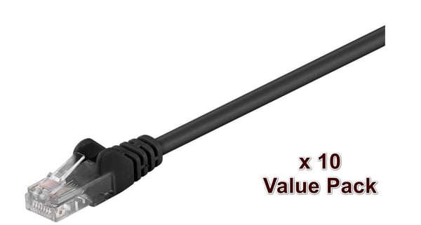Microconnect V-UTP502SVP netværkskabel Sort 2 m Cat5e U/UTP (UTP) Rund