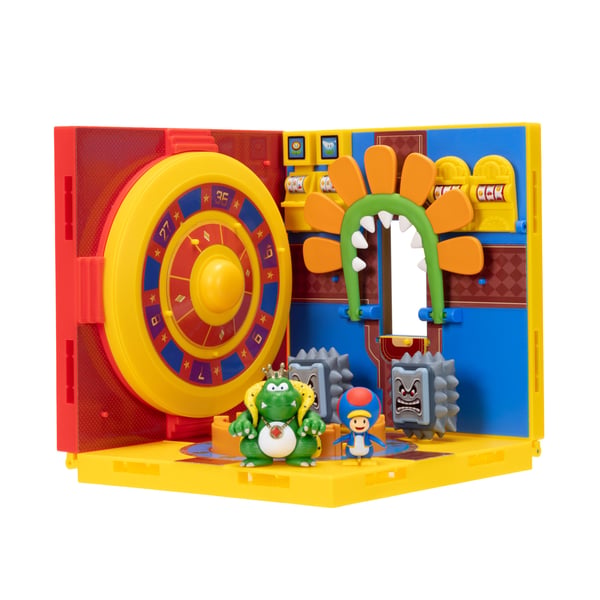 Super Mario The Galaxy Movie Minus World Casino Diorama Playset
