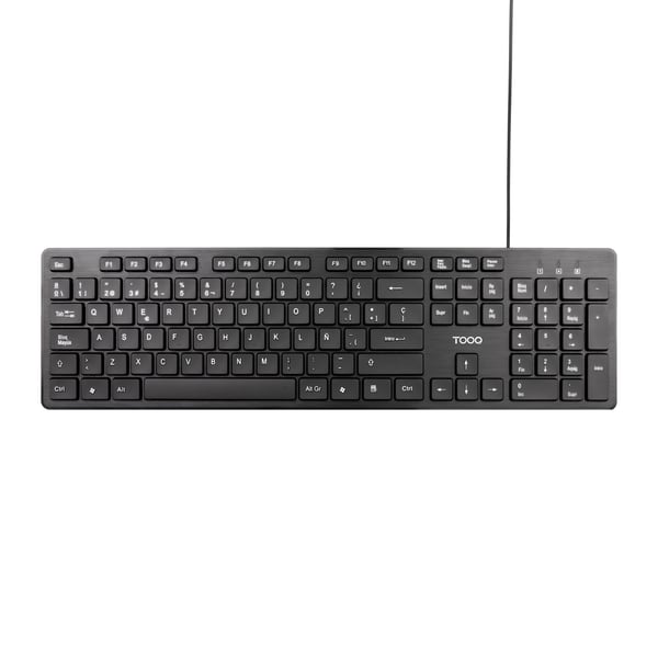TooQ TQK-2003-B tastatur Universel USB Sort