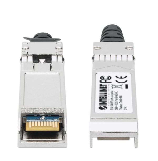 Intellinet 508483 InfiniBand och fiberoptisk kabel 5 m SFP+ Svart, Silver