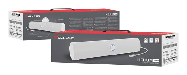 GENESIS NCS-2305 soundbar-kaiutin Valkoinen 2.0 kanavaa 10 W