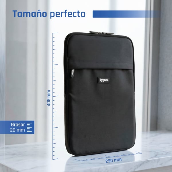 iggual Everyday Use Sleeve 40,6 cm (16") Etui Sort
