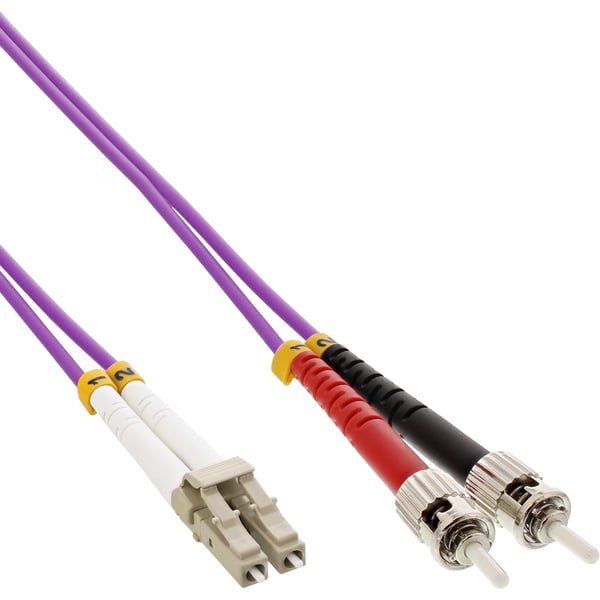 InLine 88504P InfiniBand- ja kuituoptiikkakaapeli 0,5 m LC ST Purppura