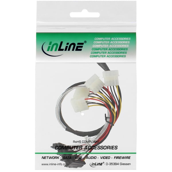 InLine 27621 Serial Attached SCSI (SAS)-kabel 0,75 m Flerfarvet